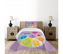 Partitioned Snail Shell Bedspread Set