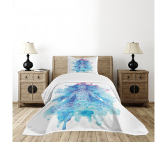 Damask Stencil Mandala Bedspread Set