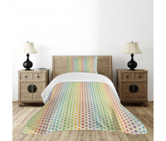 Colorful Dots Spectrum Bedspread Set