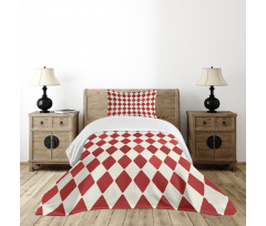 Vintage Harlequin Design Bedspread Set