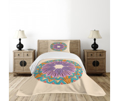 Rotating Zigzag Lines Bedspread Set