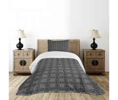 Trapped Quadrangular Bedspread Set