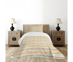 Hand Drawn Stripes Bedspread Set