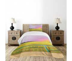 Sunset Country River Bedspread Set