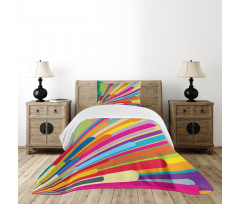 Burst of Lines Bedspread Set