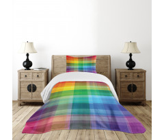 Retro Plaid Bedspread Set