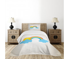 Sun over Clouds Bedspread Set