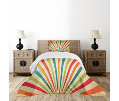 Retro Sun Rays Bedspread Set