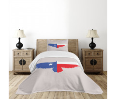 Bald Eagle Design Bedspread Set