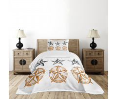 Western Pattern Bedspread Set