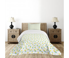 Exotic Fruits Pattern Bedspread Set