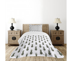 Sketch of Pineapples Bedspread Set