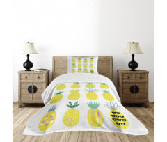 Pattern of Fruits Bedspread Set