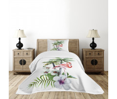 Watercolor Art Trees Bedspread Set