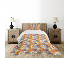 Retro Poppy Blossoms Bedspread Set