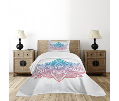 Tribal Boho Lotus Flower Bedspread Set