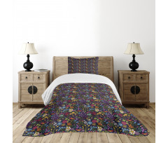 Feminine Garden Design Bedspread Set