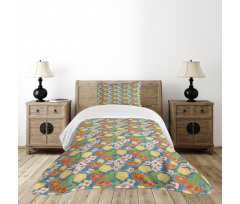 Ornate Poppy Bouquet Bedspread Set