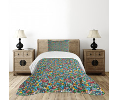 Brazilian Favela Urban Bedspread Set