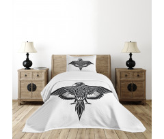 Traditional Heraldic Bird Bedspread Set