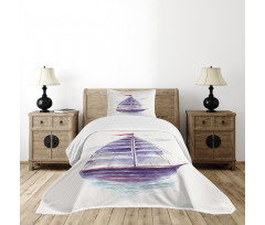 Retro Ship Antique Bedspread Set