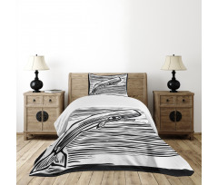 Vintage Stripy Sea Fish Bedspread Set