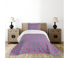 Geometric Petals Art Design Bedspread Set