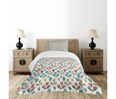 Sketch Summer Garden Bedspread Set