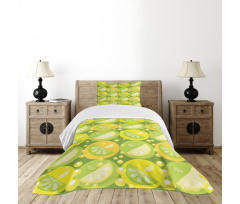 Trapped Limes in Cells Bedspread Set