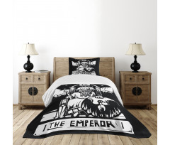 Emperor Card Artwork Bedspread Set