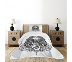 Vintage Pharaoh Tattoo Bedspread Set