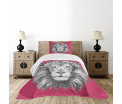 Wild Animal Floral Wreath Bedspread Set