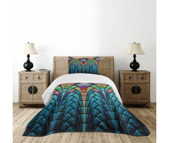 Curves Grungy Colors Bedspread Set