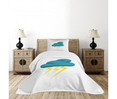 Cloud and Bolts Bedspread Set