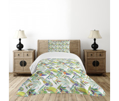 Leafy Paradise Bedspread Set