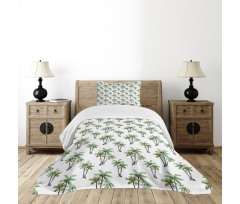 Retro Tropical Jungle Bedspread Set