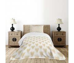 Pointilistic Hearts Bedspread Set