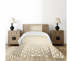 Repeating Triangular Bedspread Set