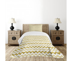 Unbalanced Chevron Bedspread Set