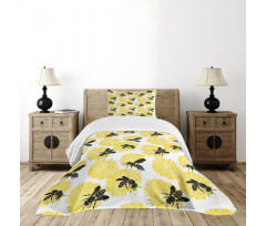 Nature Dandelion Flowers Bedspread Set