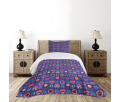 Enchanted Flowers Bedspread Set