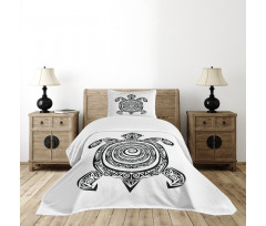 Turtle Spirals Bedspread Set