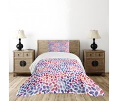 Brush Stroke Style Bedspread Set