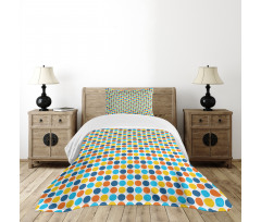 Geometric Retro Style Bedspread Set