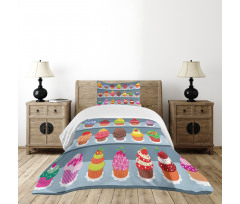 Multilayered Muffin Bedspread Set