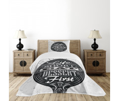 Creative Spoon Design Bedspread Set