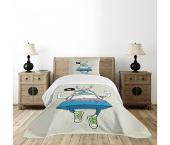 Bizarre Triangle Dude Bedspread Set