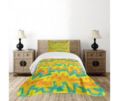 Mitered Elbows Bedspread Set