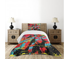 Drippy Painting Bedspread Set