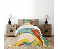 Water Marbling Bedspread Set